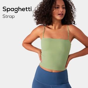 Spaghetti Strap Cropped Tank